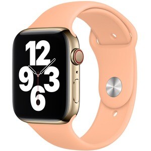 Apple 44mm Cantaloupe Sport Band - Regular - Adjustable - Regular - Pin-and-tuck Attachment - Cantaloupe - Fluoroelastomer