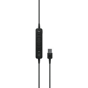 EPOS ADAPT ADAPT 160T ANC USB Wired On-ear Stereo Headset - Black - Binaural - 20 Hz to 20 kHz - Discreet, Noise Cancellin