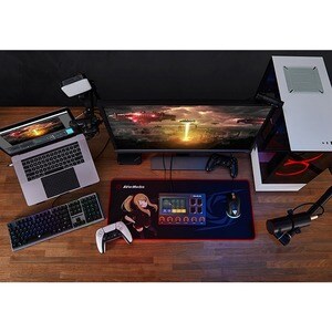 AVerMedia Live Streamer AX310 Creator's Control Center - 6 Track Audio Mixer with IPS Touch Panel, Trigger Actions on OBS,
