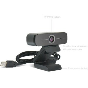 BenQ DVY21 Webcam - 30 fps - Black - USB 2.0 - 1920 x 1080 Video - CMOS Sensor - Fixed Focus - Microphone