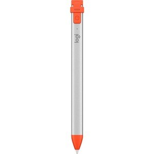 Logitech Crayon Stylus - Capacitive Touchscreen Type Supported - Replaceable Stylus Tip - Aluminum, Silicone Rubber - Gray