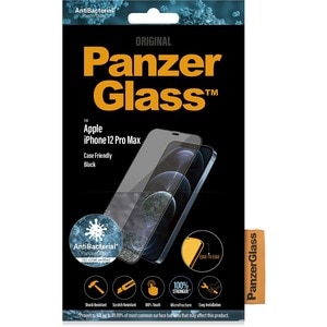 PanzerGlass Glass Screen Protector - Black - For 17 cm (6.7") LCD iPhone