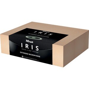 Trust Iris Wired Condenser Microphone - 10 m - 100 Hz to 10 kHz - 50 Ohm -40 dB - Omni-directional - Table Mount - Micro USB