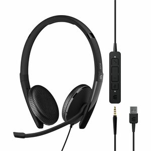 EPOS ADAPT 165 USB II Headset - Stereo - Mini-phone (3.5mm), USB - Wired - On-ear - Binaural - 7.6 ft Cable - Noise Cancel