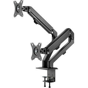 Neomounts Neomounts Pro Desk Mount for Display Screen, LCD Display - Black - Height Adjustable - 2 Display(s) Supported - 