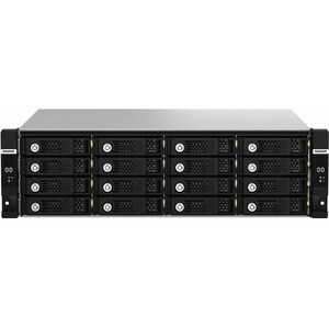 QNAP TL-R1620SDC Drive Enclosure 12Gb/s SAS, SATA/600 - Mini-SAS HD Host Interface - 3U Rack-mountable - Hot Swappable Bay
