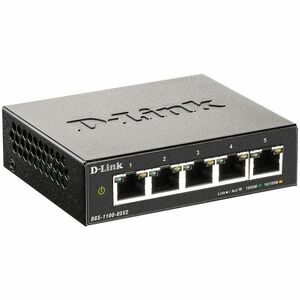 D-Link DGS-1100 DGS-1100-05V2 5 Ports Manageable Ethernet Switch - Gigabit Ethernet - 1000Base-T - 2 Layer Supported - 3.4