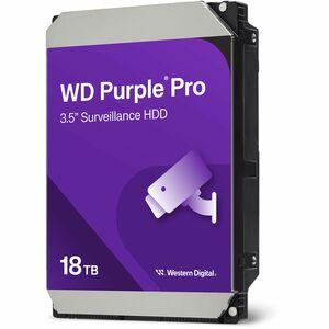 WD Purple Pro WD181PURP 18 TB Hard Drive - 3.5" Internal - SATA (SATA/600) - Conventional Magnetic Recording (CMR) Method 