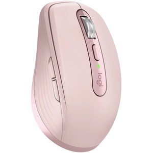 Logitech MX Anywhere 3 Mouse - Bluetooth/Radio Frequency - USB - Darkfield - 6 Button(s) - Rose - Wireless - 2.40 GHz - 40