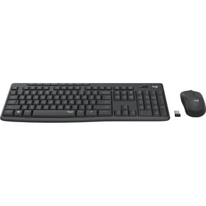 COMBO TECLADO E MOUSE SEM FIO LOGITECH MK295 SILENT GRAFITE W