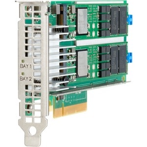 Contrôleur NVMe HPE NS204i-p - PCI Express 3.0 x8 - Carte enfichable - RAID - 1 Niveau RAID - PC