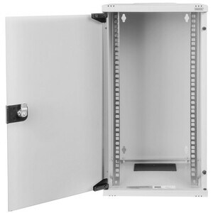 Digitus 12U Wandmontierbar Geschlossener Schrank Rackschrank für Networking - 254 mm Rack Width x 240 mm Rack Depth - Hell