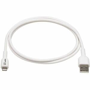 Eaton Tripp Lite Series Safe-IT USB-A to Lightning Sync/Charge Antibacterial Cable (M/M), MFi Certified, White, 3 m (9.8 f