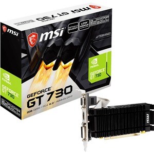 MSI NVIDIA GeForce GT 730 Graphic Card - Low-profile - 4096 x 2160 - 902 MHz Boost Clock - 64 bit Bus Width - PCI Express 