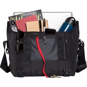 Timbuk2 Classic Carrying Case (Flap) for 15" Notebook - Eco Black - Water Proof, Water Resistant - Shoulder Strap - 12.2" 