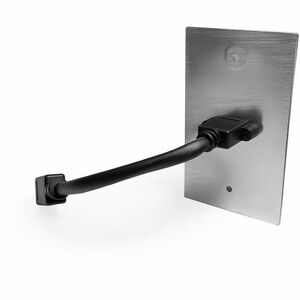 Comprehensive HDMI Pass-Through Single Gang Aluminum Wall Plate with Pigtail - 1 x Total Number of Socket(s) - 1-gang - Wa