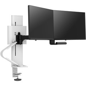 Ergotron TRACE Desk Mount for Monitor, LCD Display - White - 2 Display(s) Supported - 68.6 cm (27") Screen Support - 9.80 