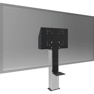 SmartMetals Mounting Shelf for Camera, Flat Panel Display, Monitor, TV, Floor Stand - Black - Height Adjustable - 218.4 cm