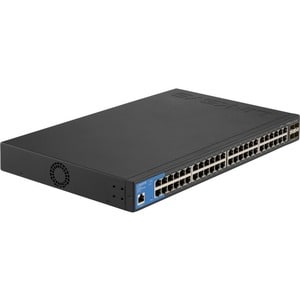 Linksys 48-Port Managed Gigabit Switch with 4 10G SFP+ Uplinks - 48 Ports - Manageable - TAA Compliant - 3 Layer Supported