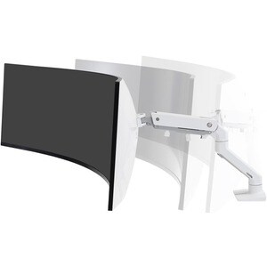 HX DESK MONITOR ARM WITH HD PIVOT WHITE