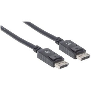 DisplayPort 1.2 Cable, 4K@60hz, 3m, Male to Male, Equivalent to Startech DISPL3M, With Latches, Fully Shielded, Black, Lif