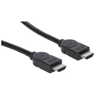 HDMI Cable with Ethernet, 4K@30Hz (High Speed), 2m, Male to Male, Black, Equivalent to Startech HDMM2MHS, Ultra HD 4k x 2k