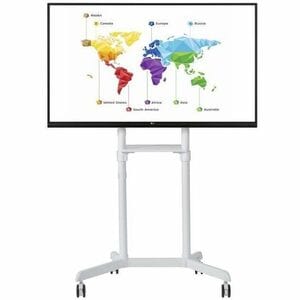 AD-TVC-70R-W executive cart for collaboration - displays to 70" and 70kg (154lb) - 90deg¸ rotation with display attached -
