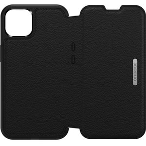 OtterBox Strada Carrying Case (Folio) Apple iPhone 13 Smartphone - Shadow Black - Drop Resistant - Leather Body