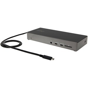 StarTech.com Docking Station USB-C Triple Écran 4K, Alim. 100W , 2x DisplayPort 1.4 & HDMI 2.0, Hub 6 Ports USB (2x 10Gbps