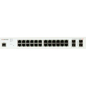 FS-224E-POE LAYER 2/3 FORTIGATE CNTRL COMPAT. POE+ SWITCH 24XGE