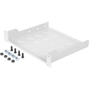 Digitus 254 mm (10") 1HE Fachboden. Typ: Regalboden, Gehäusematerial: Stahl, Produktfarbe: Grau