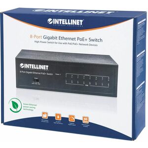 Switch PoE+ Gigabit Ethernet de 8 puertos - Intellinet