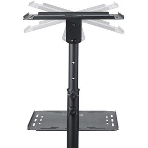 StarTech.com Supporto per proiettore e laptop - Carrello portatile per videoproiettore - 2 ripiani -Regolabile in altezza/