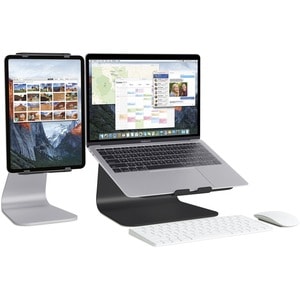 Rain Design mStand Laptop Stand - Black - mStand transforms your notebook into a stylish and stable workstation so you can