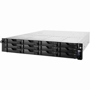 Asustor Lockerstor 12RD AS6512RD - 12 Bay NAS, Quad-Core 2.1GHz CPU, 2.5GbE Port, 8GB RAM DDR4, 2U Rackmount Server with r