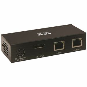 Eaton Tripp Lite Series DisplayPort over Cat6 Receiver with Repeater, 4K, 4:4:4, Transceiver, PoC, HDCP 2.2, 230 ft. (70.1