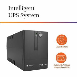 Vertiv Liebert ITON CX UPS | 600VA | 230V | 1 x 7AH battery - AVR | Auto charging at Off-mode | Cold start function | Gene