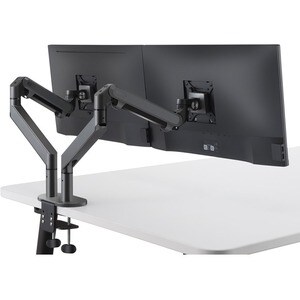 HAGOR Tischhalterung für Monitor - Schwarz - Höhenverstellbar - 2 Unterstützte(r) Display(s)Bildschirmgröße: 38,1 cm bis 6