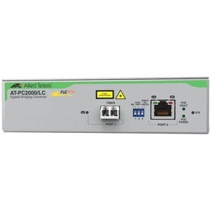 Convertitore file multimediali/ricetrasmettitore Allied Telesis PC2000/LC - TAA Conforme - 2 Porta(e)Rete (RJ-45) - 1 x Po