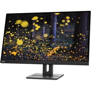 Moniteur LCD Lenovo ThinkVision E27q-20 27" Class WQHD - 16:9 - Noir corbeau - 68,6 cm (27") Viewable - Technologie IPS - 