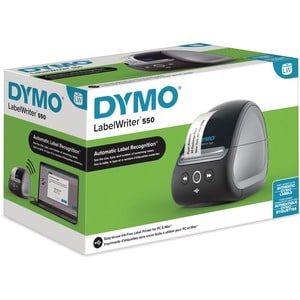 Dymo LabelWriter 550 Direct Thermal Printer - Monochrome - Label Print - USB - USB Host - Black - 2.20" Print Width - 1 lp