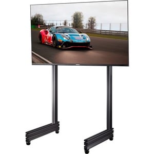 Next Level Racing Elite Freestanding Single Monitor Stand Carbon Grey - Up to 65" Screen Support - 50.6" Height x 51.6" Wi