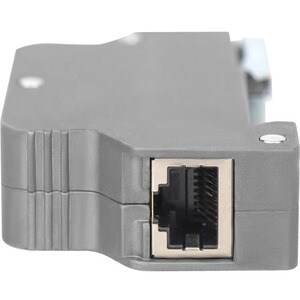 Digitus PoE Überspannungsschutz (RJ45), DIN-Schienenmontage, Indoor. Produktfarbe: Grau, Material: Zink, Internationale Sc
