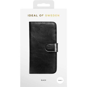 iDeal Of Sweden Magnet Wallet Carrying Case (Wallet) Apple iPhone 13 Smartphone - Black - Suede Lining