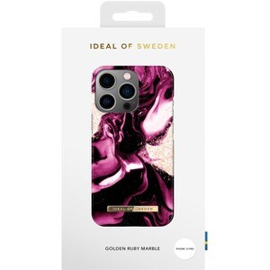 iDeal Of Sweden Case for Apple iPhone 13 Pro Smartphone - Golden Ruby Marble - Smooth - Scratch Resistant - Plastic, Micro