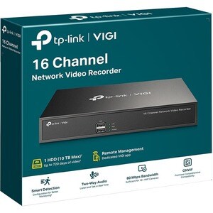 TP-Link VIGI NVR1016H 16 Kanäle Kabel Videoüberwachungsstation - Netzwerk-Videorekorder - HDMI
