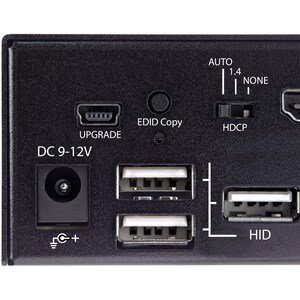StarTech.com KVM-Switchbox - TAA-konform - 2 Computer - 1 Lokaler Benutzer(n) - 3840 x 2160 - 9 x USB - 3 x HDMI - 1U - De