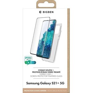 Bigben Case for Samsung Galaxy S21+ 5G Smartphone - Transparent - Shock Absorbing, Dirt Resistant, Scratch Resistant, Impa