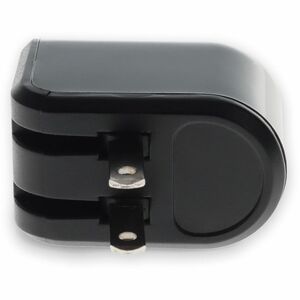 AddOn Wall Charger 2X USB-A 2.0 5V at 2.4A Single port or 5V at 1A Dual port 12W total, Black - 12 W - 5 V DC Output - 2.4