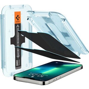 Spigen GLAS.tR EZ Fit 9H Tempered Glass Privacy Screen Protector - Clear - 2 - For LCD iPhone 13, iPhone 13 Pro